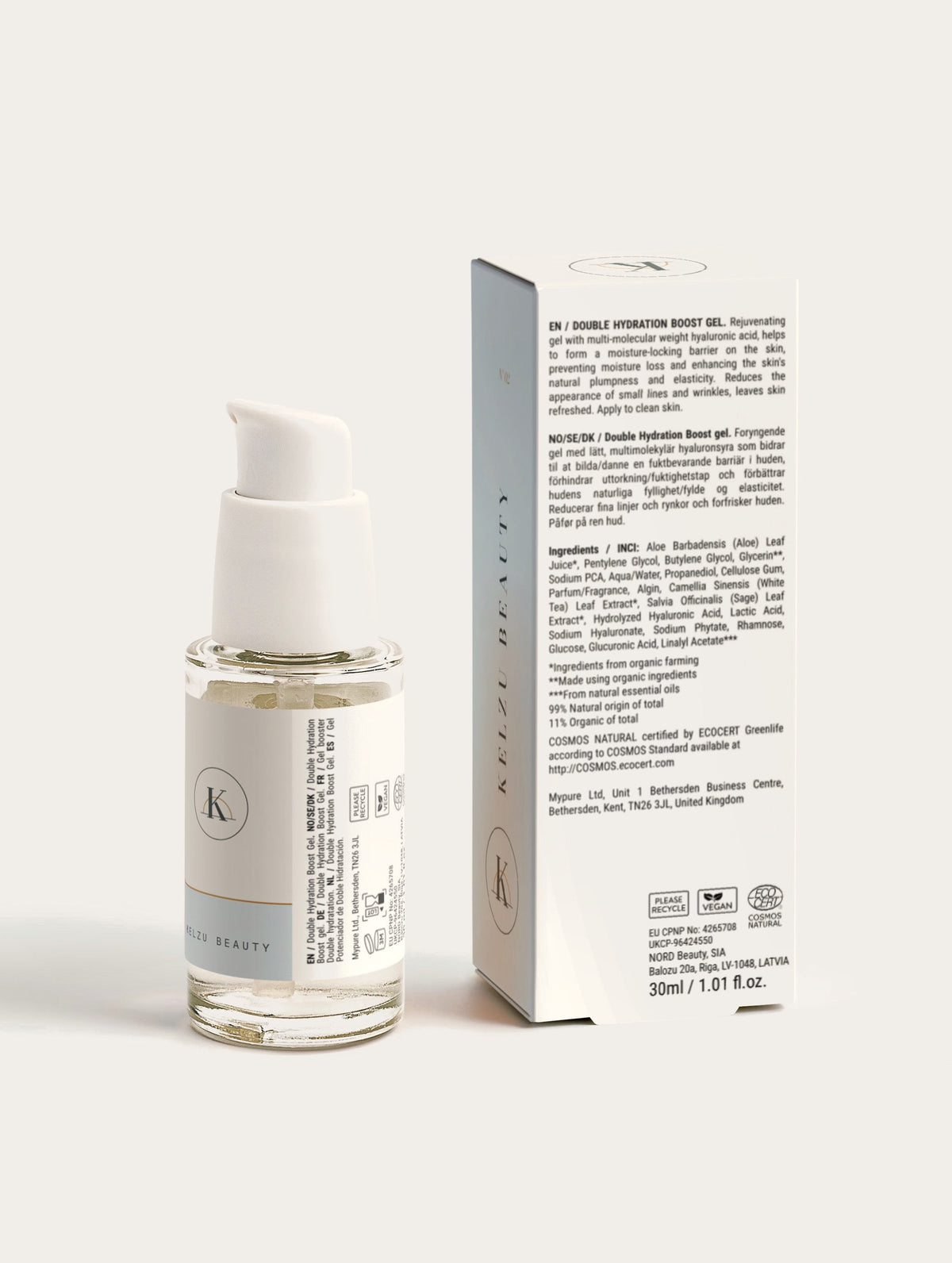 N°02 AQUA – Hyaluron Boost Gel 30 ml – Rückseite