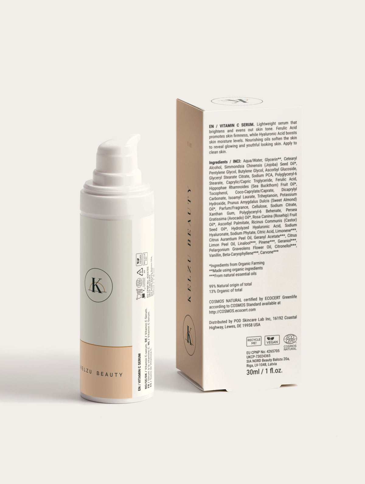 N°03 GLOW – Vitamin C Serum 30 ml – Rückseite