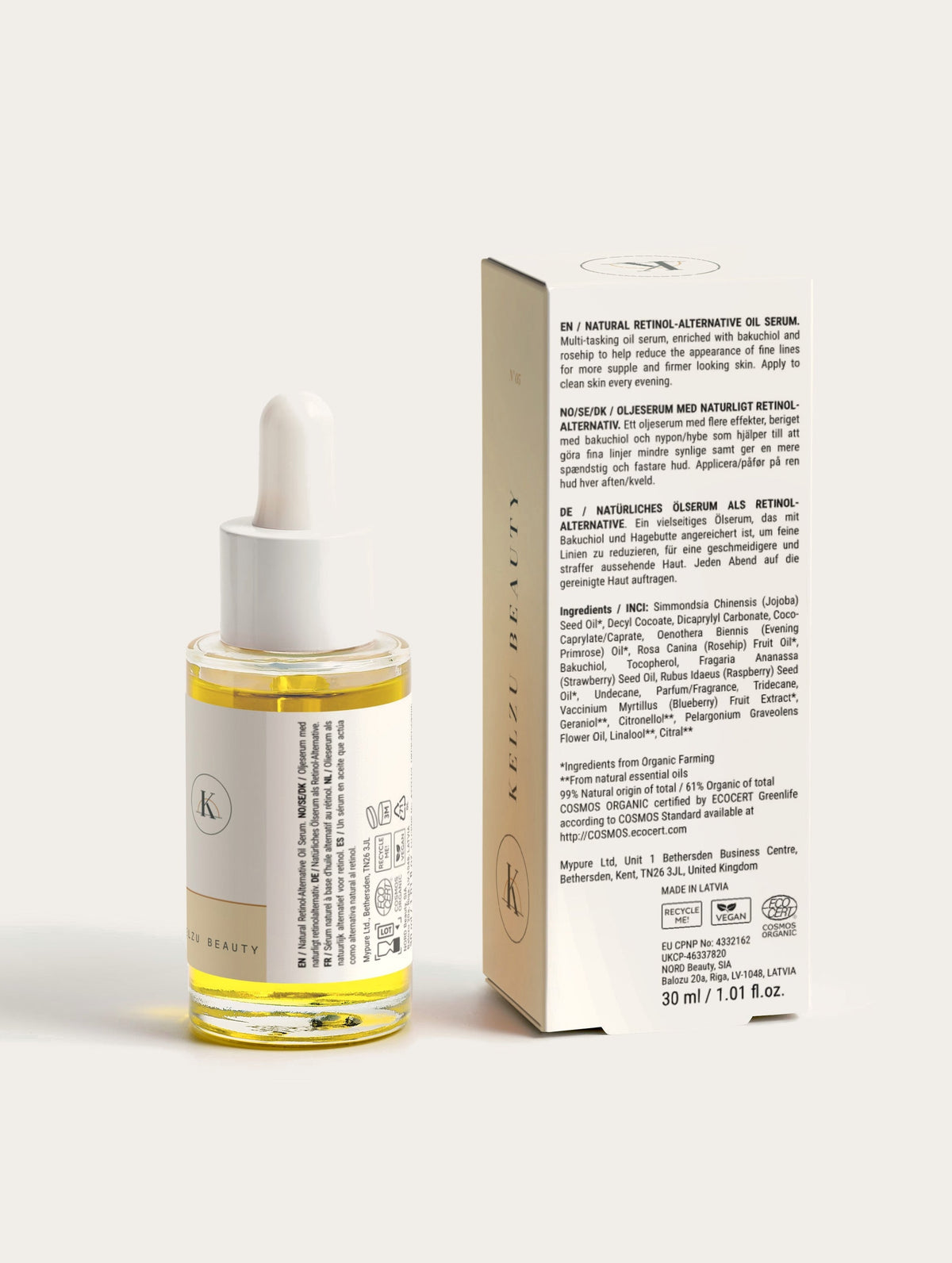 N°05 RENEW – Bakuchiol Öl-Serum 30 ml – Rückseite
